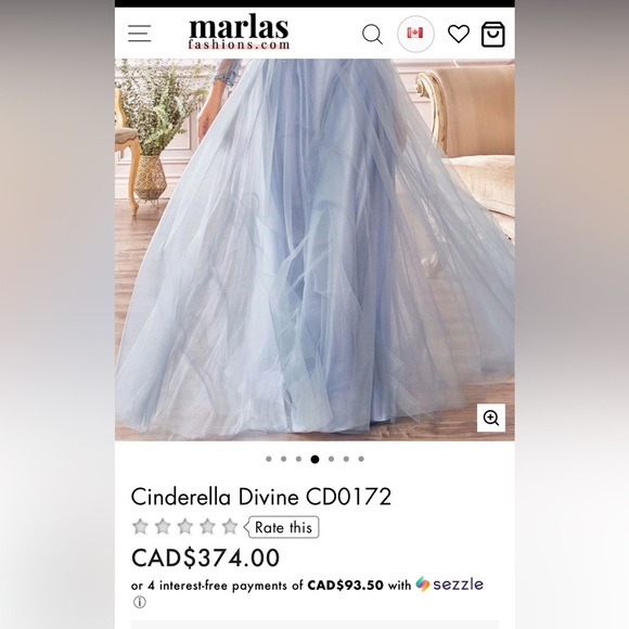 A line long sleeve formal dress - Picture 5 of 8